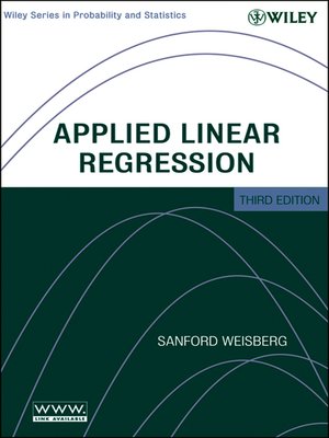 cover image of Applied Linear Regression